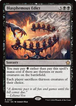 Blasphemous Edict Promo Pack Foundations NM MTG - Image 1