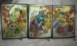 Pokemon First Partner Series 2 - Johto Starter Set Chikorita Cyndaquil Totodile - Image 1