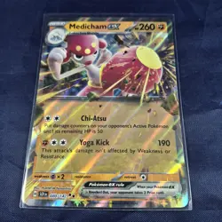 Medicham ex 80/142 Double Rare Stellar Crown Pokemon Holo Near Mint - Image 1