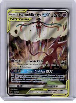 2020 Pokemon—Espeon & Deoxys GX #SM240 SM Promo—Black Star Promo Holo [LP] - Image 1