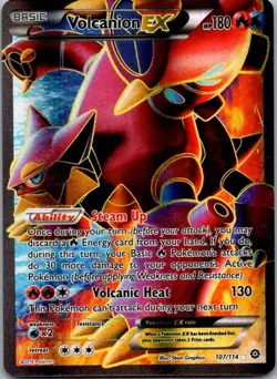 Volcanion EX (Full Art) Ultra Rare Holofoil Near Mint STS 107/114 - Image 1