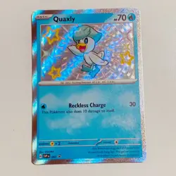 Pokemon Quaxly SVP 082 Scarlet & Violet Holo Black Star Promo NM - Image 1
