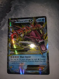 Pokemon TCG M Gyarados EX 27/122 Breakpoint Full Art Ultra Rare Holo Mega NM - Image 1