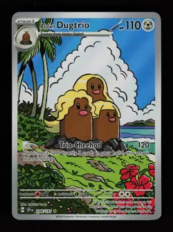Alolan Dugtrio 208/191 Holo Illustration Rare Surging Sparks Pokemon Cards - Image 1