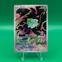 Pokemon TCG - Bulbasaur 133/132 Illustration Rare Mega Evolution Stamp - Image 1