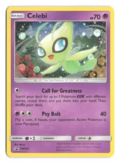 Pokemon Celebi SM Promos SM224 Holo LP - Image 1