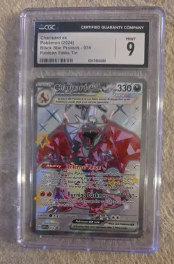 CGC 9 Charizard ex 074 Black Star Promos English 2024 Holo Pokemon TCG - Image 1