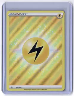 Lightning Energy (Texture Full Art) 155/159 Ultra Rare Holo NM Pokemon Crown Zen - Image 1