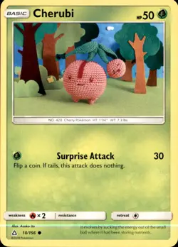 Cherubi 10/156 Common Ultra Prism Pokemon NM/LP - Image 1