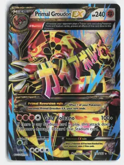 Primal Groudon EX 151/160 Ultra Rare Primal Clash Pokemon Holo - Image 1