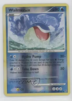 Wailmer Reverse Foil Pokemon Platinum Supreme Victors #87 2009 - Image 1