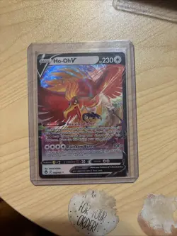 Pokemon TCG Ho-Oh V 140/195 Swsh12 Silver Tempest UR Full Art Holo Eng - Image 1