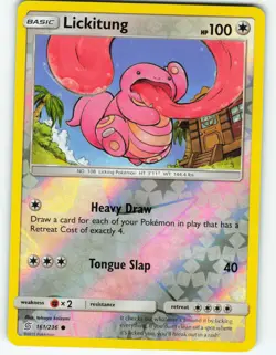 Lickitung - Reverse Holo - 161/236 Unified Minds - Pokemon TCG - 2019 - Image 1