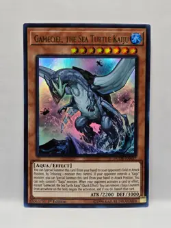 Gameciel, the Sea Turtle Kaiju DUDE-EN037 1st Edition Yugioh! LP/Damage - Image 1