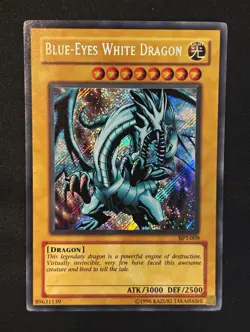 Blue-Eyes White Dragon BPT-009 Secret Rare Foil Unlimited Edition - Image 1