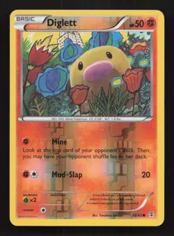 Pokemon TCG XY Generations Diglett 38/83 Reverse Holo Common - Image 1