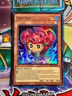 Yugioh Griffoh CORI-EN004 1st Edition Ultra Rare Chaos Origins NM - Image 1