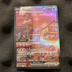 Pokemon TCG Scarlet & Violet Mew EX SVP 053 Black Star Promo Holo - Image 1
