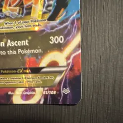 Pokemon TCG M Rayquaza EX Roaring Skies Full Art Holo 61/108 230 HP 2015 DMG - Image 4