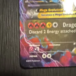 Pokemon TCG M Rayquaza EX Roaring Skies Full Art Holo 61/108 230 HP 2015 DMG - Image 5