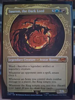 Sauron, the Dark Lord SHOWCASE / Magic MTG / Lord of the Rings - Mythic - NM - Image 1