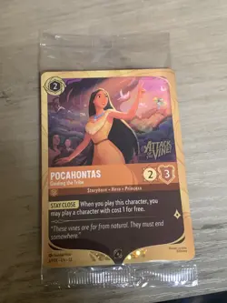 DISNEY LORCANA POCAHONTAS GUIDING THE TRIBE PRERELEASE PROMO ATTACK OF THE VINE - Image 1