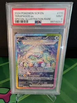 Terapagos EX 170/142 SIR Stellar Crown PSA 9 Pokemon TCG - Image 1