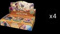 Disney Lorcana Wilds Unknown Booster Box Case | SEALED CASE | 4x Booster Boxes - Image 1