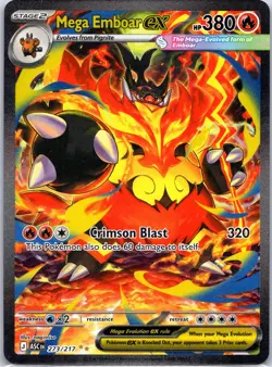 Mega Emboar ex 273/217 Special Illustration Rare Ascended Heroes Pokemon NM - Image 1
