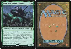 MOLE MAN, MOLOID MASTER 177 MARVEL SUPER HEROES MAGIC: THE GATHERING FOIL NM/M - Image 1