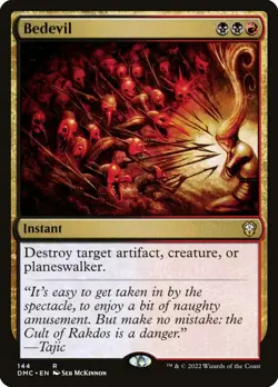MTG Bedevil ** Dominaria United Commander ** English - Image 1