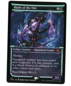 MTG Blade of the Oni Showcase Kamigawa Neon Dynasty Magic The Gathering TCG - Image 1