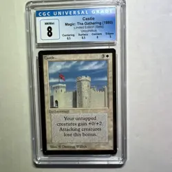 MTG Beta Castle CGC 8 Quad++ NM/Mint (with sub grades) 1993 - Image 1