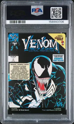EDDIE BROCK VENOM LETHAL PROTECTOR COMIC FOIL MAGIC SPIDERMAN SPM 0233 MTG PSA 9 - Image 3