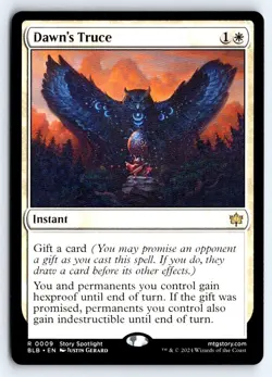 Dawn's Truce 9 Rare Bloomburrow Magic: The Gathering NM - Image 1