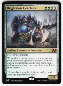 Brightglass Gearhulk 191 Mythic Aetherdrift Magic: The Gathering Lightly Played - Image 2