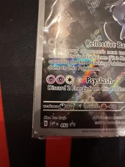 Pokemon TCG Mewtwo SVP 052 Scarlet Violet 151 Black Star Promo Card (SEALED) - Image 4