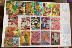 Vintage Pokemon Vending Prisms And Stickers Late 90’s/early 2000’s ( 17 Cards ) - Image 1