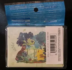NEW POKEMON CENTER JAPANESE CELEBI & PIKACHU GIFT OF THE FOREST DECK BOX - Image 3