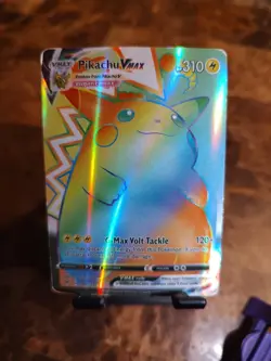 Pokemon Pikachu VMAX 188/185 Rainbow REPLICA. Vivid Voltage 2020 TCG - Image 1