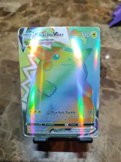 Pokemon Pikachu VMAX 188/185 Rainbow REPLICA. Vivid Voltage 2020 TCG - Image 4