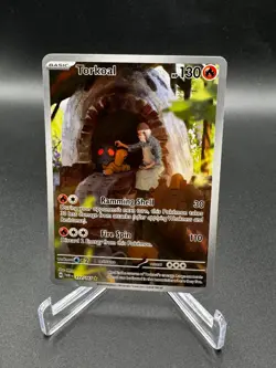 Pokemon TCG Torkoal 172/167 Twilight Masquerade SV Illustration Rare NM - Image 1