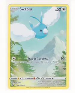 1x ~ESP~ SPANISH Swablu Crown Zenith GG27 SPANISH Pokemon Card (C1) - Image 1
