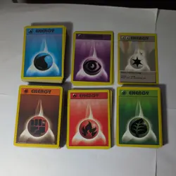 Vintage Pokemon Card Energy Lot Wotc First Edition 166 cards! various conditions - Image 1