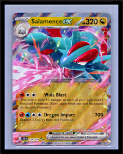 Salamence ex Holo Double Rare Pokemon Card SV09: Journey Together 114/159 - Image 1
