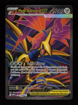 Mega Skarmory ex 106/088 Holo Ultra Rare Perfect Order Pokemon Cards - Image 1