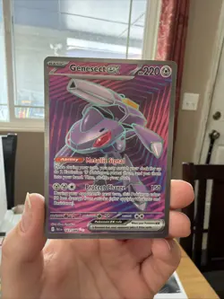 2025 Pokemon TCG Genesect EX Full Art Holo Black Bolt Ultra Rare SV 161/086 NM - Image 1