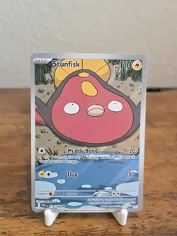 POKEMON Stunfisk 118/086 Sv: White Flare Holo - Image 1