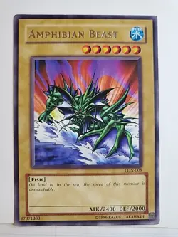✅ Yu-Gi-Oh TCG Amphibian Beast LON-008 Unlimited Rare 💎 - Image 1