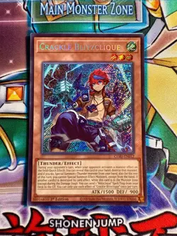 Yugioh Crackle Blitzclique CORI-EN012 1st Edition Secret Rare NM - Image 1
